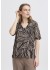 Fransa FRLORA TEE 6 - Brun/sort printet t-shirt 20615879 Black art