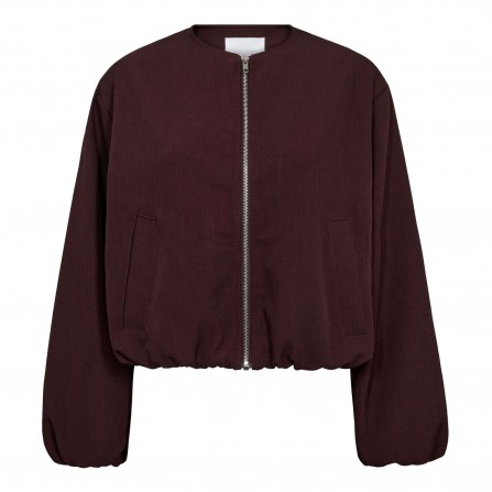 Co'couture LunaCC Balloon Zip Jacket - Vinrød Jakke 30330 Winered