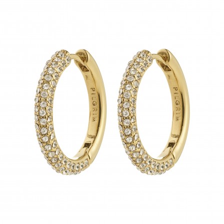 Pilgrim TATUM store hoops 682532023 Guldbelagt