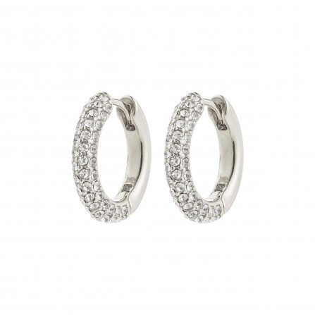 Pilgrim TATUM medium hoops 682536013 Sølvbelagt