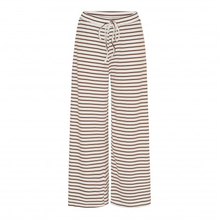 MARTA MdcMireya Pant - Sort/brun stribet buks 22611 White/Brown