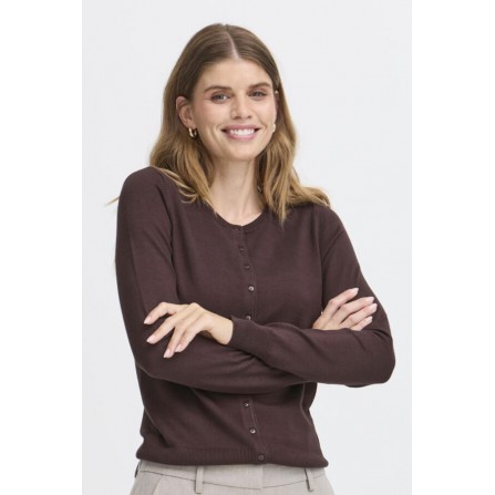 Fransa Zubasic 60 Cardigan - Brun Cardigan 20604187 Chocolate Torte - Brown