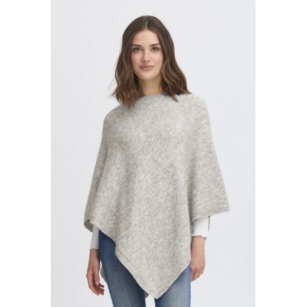 Fransa FRSANNY PO 1 - Lysegrå poncho 20615041 Light Grey Melange