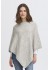 Fransa FRSANNY PO 1 - Lysegrå poncho 20615041 Light Grey Melange