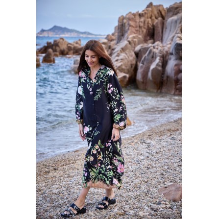Black Colour BCZENNIA FLOWER DRESS - Blomstret kjole 40901 Black Flower