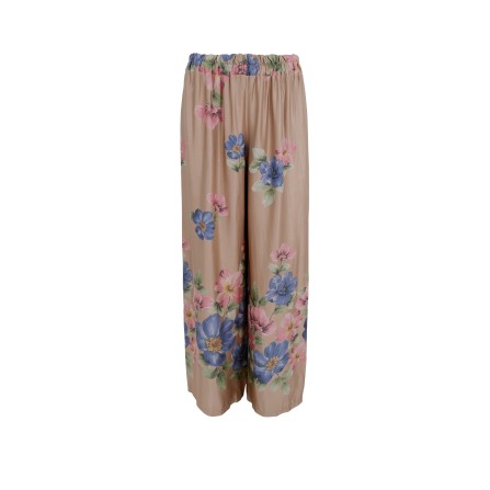 Black Colour BCEMME FLOWER PANTS - Bukser 40950 Frappe