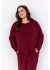 Wasabi WA-SABINA 59 - Mørk rød sweatshirt W20414 Dark Red