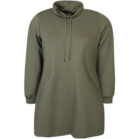 Zhenzi Zh-Mya 913- Tunic L/S - Army grøn sweat tunika 200913 Army way