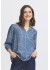 Fransa FRDAPHNE BL 1 - Blå printet bluse 20616078 Bering Sea ART