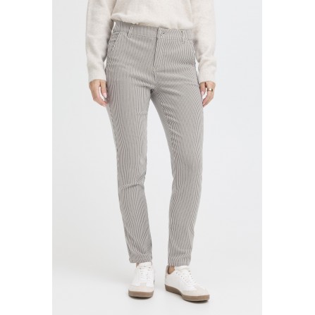 Fransa FRENA TESSA PA 1 - Stribet buks smalle ben 20613882 NightSky w. Feather Grey ART