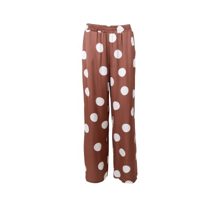 Black Colour BCMABEL PANT - Brun buks med bomber 40990 Mocca Dot