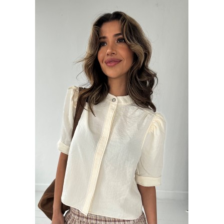 CONTINUE Moe Blouse - Off white bluse 14847 Off White