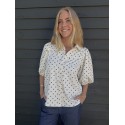 CONTINUE Alicia Small Dot - Hvid prikket skjorte 14944 Black Dot