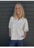 CONTINUE Alicia Small Dot - Hvid prikket skjorte 14944 Black Dot