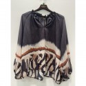 Marta MdcBelladonna Shirt - Sort printet skjorte 003 Nero