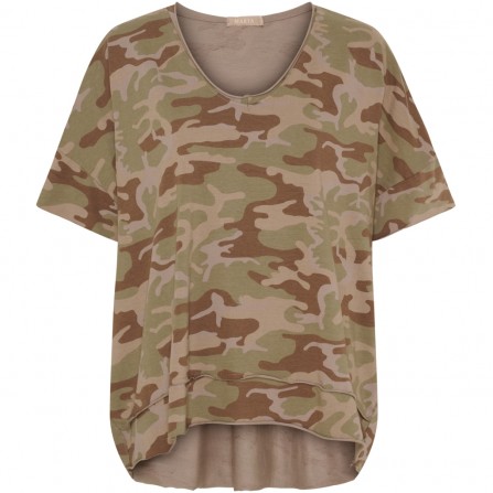 Marta MdcHarper Tee - Army printet t-shirt 2436C Green Camo