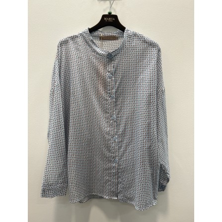 Marta MdcLotus Shirt - Blå prikket skjorte 258920 Blue Dots
