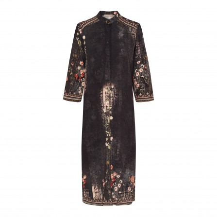 Marta MdcMinnie Dress - Sort printet kjole 7520 Nero5295tpg