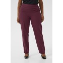 Kaffe Curve KCsakira Long Pants - Vinrød habitbuks 10581088 Windsor Wine