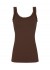 Tim&Simonsen Frida Rib Top - Mørkebrun rib top med blonde 217 Cioccolato