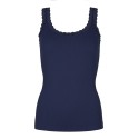 Tim&Simonsen Frida Rib Top - Marineblå rib top med blonde 217 Blu