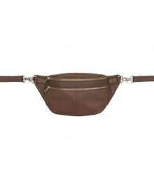 Tim&Simonsen Astrid Bumbag - Brun bumbag med sølv lynlås EIE-Astrid-1815 Taupe-326-Silver
