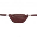 Tim&Simonsen Astrid Bumbag - Vinrød bumbag med sølv lynlås EIE-Astrid-1815 Bordeaux-Silver