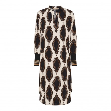 Marta MdcSkye Dress - Brun printet kjole 25230 Nerotg384ba