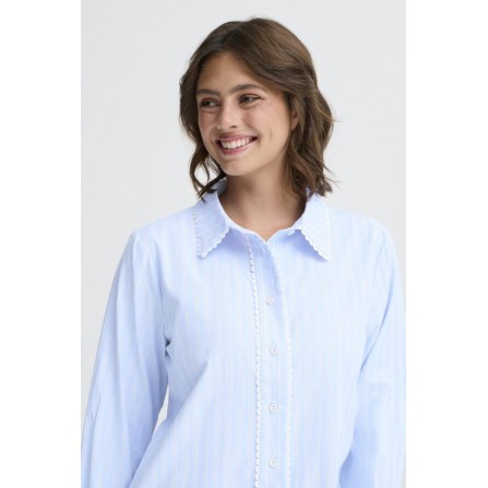 Fransa FRLERA SH 1 - Lyseblå stribet skjorte 20616349 Cashmere Blue