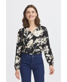 Fransa FRARIANA BL 4 - Sort printet bluse 20614542 Dis Floral Black