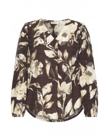 Fransa FRARIANA BL 4 - Brun printet bluse 20614542 Dis Floral Fudge