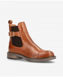 Shoedesign BEATRICE - Cognac farvet støvle 64039118 Leather Brandy