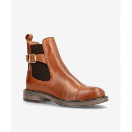 Shoedesign BEATRICE - Cognac farvet støvle 64039118 Leather Brandy