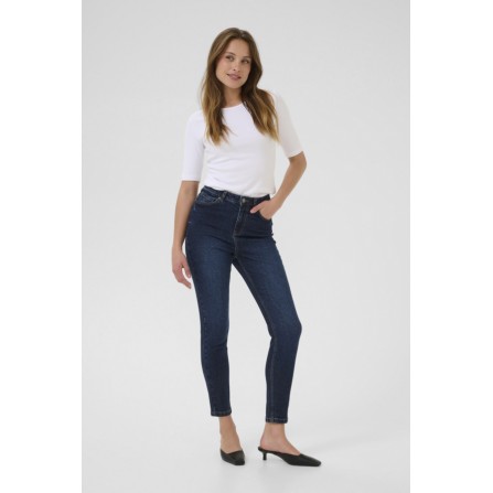 Kaffe KAwillow HW Slim Fit Jeans - Mørkeblå jeans 10510714 Dark Blue Denim