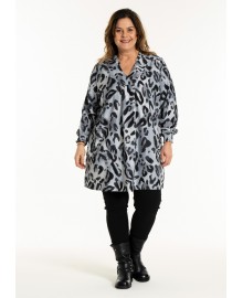 Gozzip GGrace Tunic - Leopard printet tunika G255027 Grey/Black
