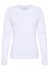 Kaffe KAmarin LS T-shirt - Hvid langærmet basic t-shirt 10505902 Optical White