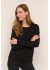 Kaffe KAmarin LS T-shirt - Sort langærmet basic t-shirt 10505902 Black Deep