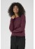 Kaffe KAmarin LS T-shirt - Vinrød langærmet basic t-shirt 10505902 Windsor Wine