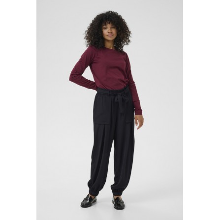 Kaffe KAsigna Pants - Sorte bukser 10510624 Black Deep