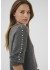 Kaffe KAbetty Pullover - Grå strik med perler 10510632 Grey Melange