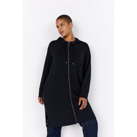 Wasabi WA-SABINA 2 - Sort lang cardigan W20416 Black
