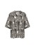 Wasabi WA-LOVIS 2 - Sort printet bluse W10470 Black Combi
