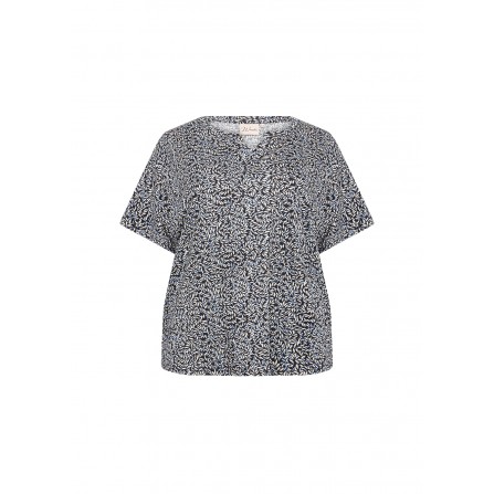 Wasabi WA-LIA 1 - Sort printet T-shirt W20398 Black Combi