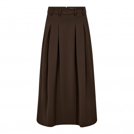 Co'couture AnyaCC Pleat Skirt - Brun nederdel 34178 Mocca