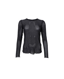 Black Colour BCALEXIS TEE WISTONES - Sort mesh med sten 40746 Black
