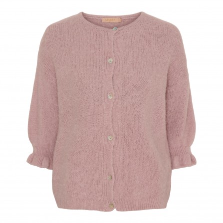 Marta MdcJuliana Knit - Rosa kortærmet Cardigan 2413 Old Pink