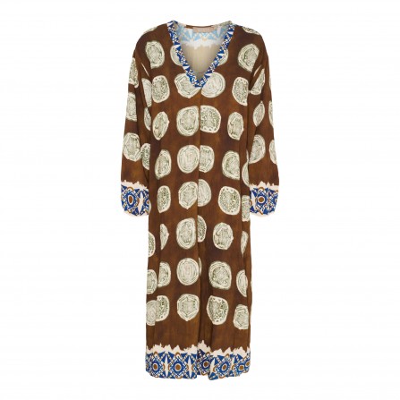 Marta MdcVivienne Dress - Brun printet kjole 6570 MarroneHC0034