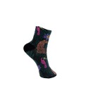 Black Colour BCELKE ANIMAL SOCK - Strømpe med dyreprint 4345 Bottle Green