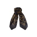 Black Colour BCELONA SILK SCARF - Tørklæde 208405 Black Deco