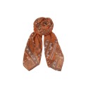 Black Colour BCINDIANA SCARF - Tørklæde med paisley print 208395 Camel